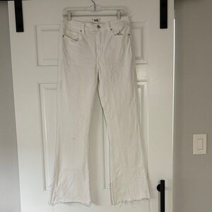 PAIGE Women's white Flare Jeans